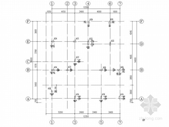 两层框架结构小别墅结构施工图纸 - 4