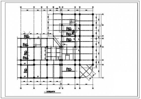 3层商场改餐厅结构加固设计CAD施工图纸 - 3