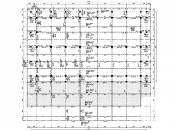 单层框架大雄宝殿结构CAD施工方案图纸 - 1