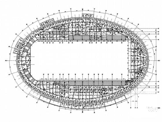 2000座位框架结构游泳馆结构设计CAD施工图纸 - 2