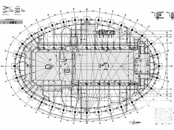 2000座位框架结构游泳馆结构设计CAD施工图纸 - 4
