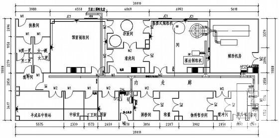 大楼生产车间电气CAD施工图纸 - 1