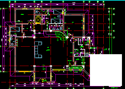 最新整理的100例别墅室内建筑CAD施工图纸 - 2