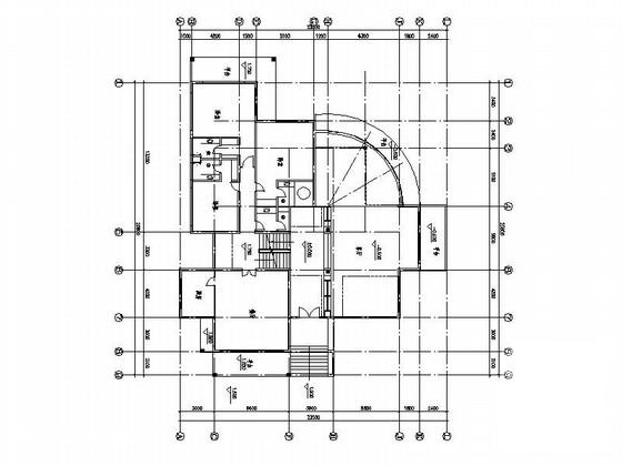 3层现代风格家庭别墅设计CAD施工图纸（效果图） - 3