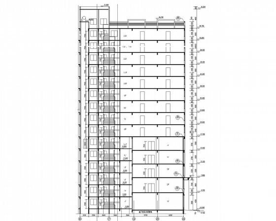 16层公寓楼建筑施工CAD图纸 - 1