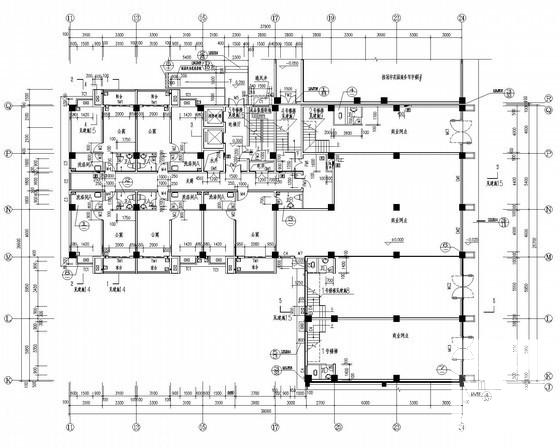 16层公寓楼建筑施工CAD图纸 - 2