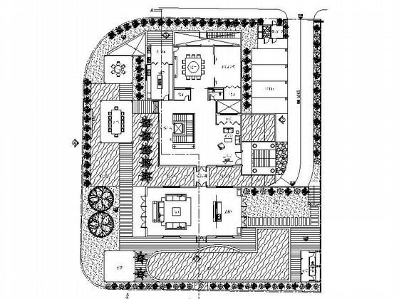 2层豪华别墅建筑CAD图纸 - 1