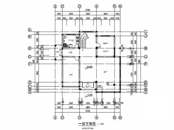 3层欧陆风格别墅建筑扩初CAD图纸 - 1