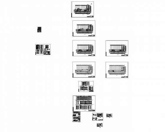 详细的6层宿舍建筑CAD图纸（扩初图纸） - 1