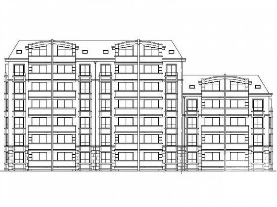 6层板式住宅楼建筑CAD图纸 - 3