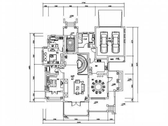 2层别墅建筑CAD图纸 - 2