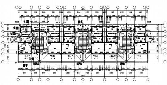 10.3米3层文化博物园住宅楼小区建筑施工CAD图纸 - 1