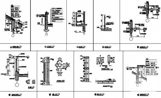 10.3米3层文化博物园住宅楼小区建筑施工CAD图纸 - 3