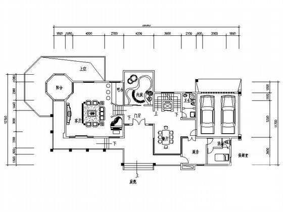 3层别墅建筑方案设计CAD图纸 - 2