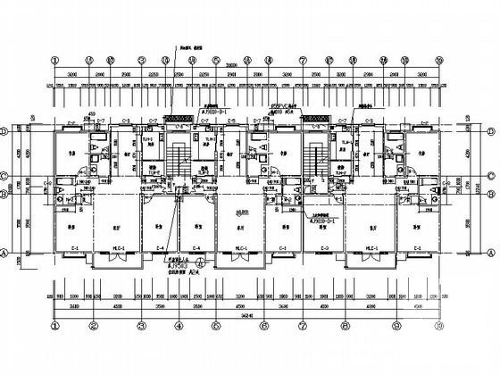 新中式4层花园洋房建筑CAD施工图纸 - 4