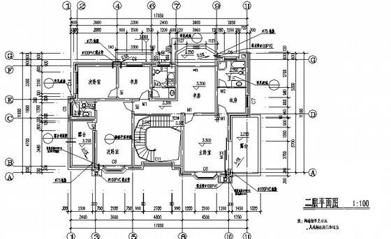 湖水乡V-78-N（反）型住宅建筑CAD施工图纸 - 1