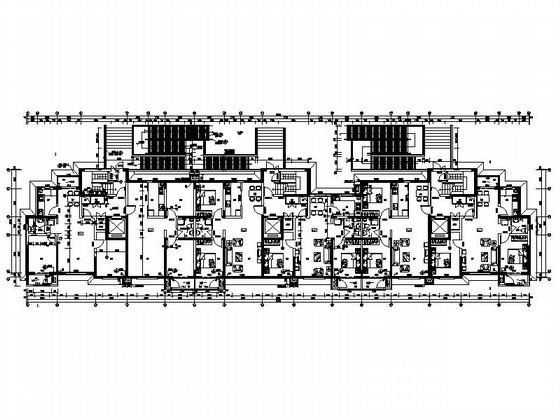 名苑17层板式住宅楼建筑施工CAD图纸（17.06x10.7米） - 2