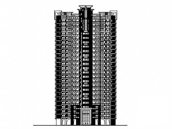 24层镇社区农民公寓7号楼建筑施工CAD图纸 - 1