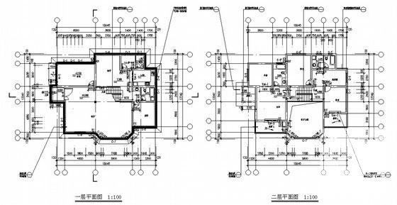 新中式2层别墅建筑施工CAD图纸 - 4