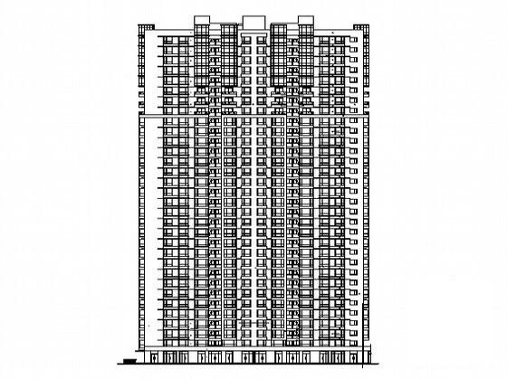 32层住宅楼（1号楼）CAD施工图纸 - 2