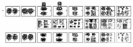 精美3层小型别墅建筑CAD施工图纸 - 1