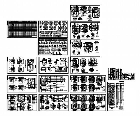 18层商住楼（带人防）建筑施工CAD图纸 - 2