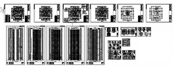 城市核心区33层框架剪力墙结构住宅小区3号楼建筑施工CAD图纸(节能设计) - 1