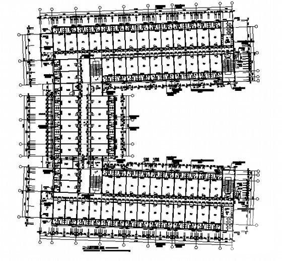 6层职业学校学生宿舍建筑施工CAD图纸 - 1