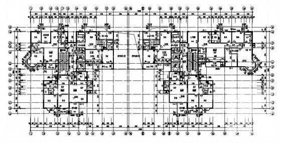 欧式现代小区26层住宅楼建筑施工CAD图纸 - 2