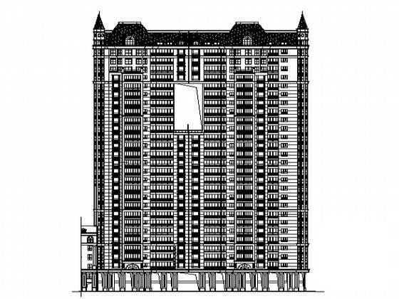 欧式现代小区26层住宅楼建筑施工CAD图纸 - 4