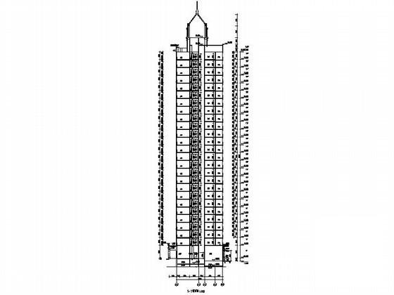 26层欧式底商住宅楼建筑CAD施工图纸 - 5