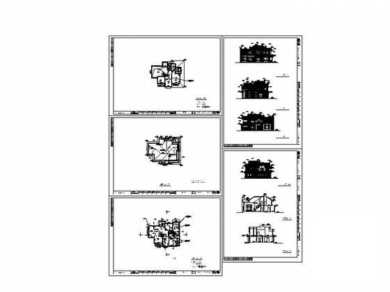 16.2x13.4米森林住宅楼区2层别墅建筑方案设计CAD图纸 - 2