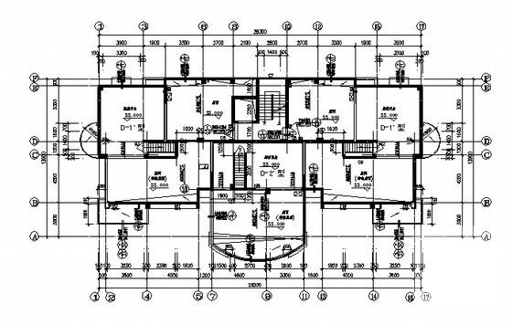 11层钢筋混凝土短肢剪力墙结构住宅楼建筑施工CAD图纸 - 2