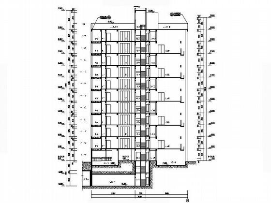 11层连塔住宅楼建筑施工CAD图纸 - 2