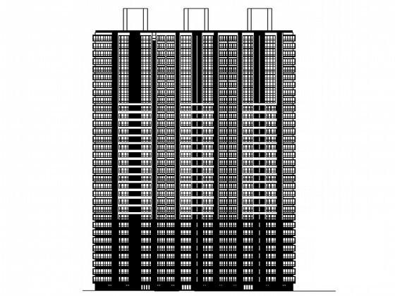 33层综合现代小区项目CAD施工图纸（A段高层住宅楼) - 3