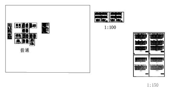 3层现代风格砌体结构联排别墅建筑施工套CAD图纸 - 4