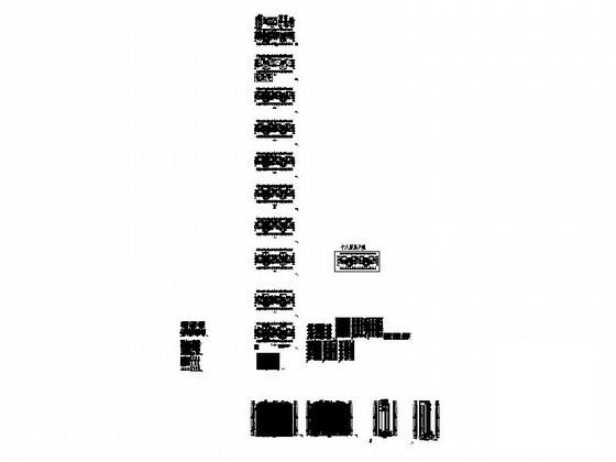 18层一梯三住宅楼建筑CAD施工图纸 - 4