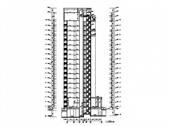 18层一梯三住宅楼建筑CAD施工图纸 - 5