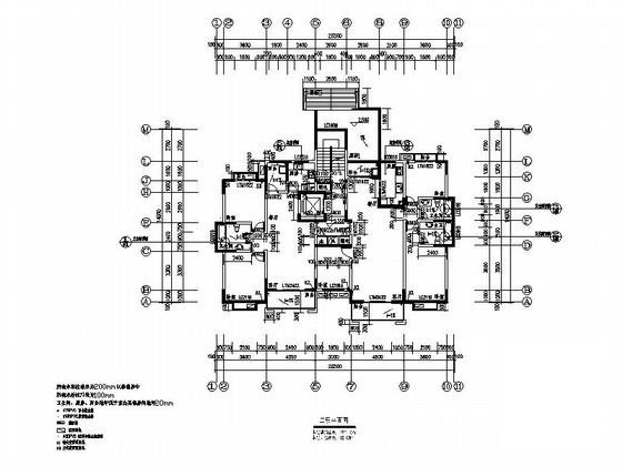 12层板式住宅楼建筑施工CAD图纸（33张） - 2