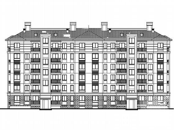 6层住宅楼建筑CAD图纸施工套图纸 - 1