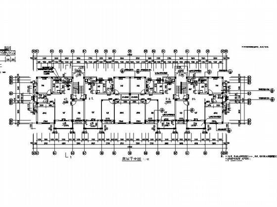 6层住宅楼建筑CAD图纸施工套图纸 - 4