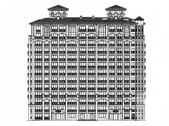 丽州一品小区13层塔式住宅楼建筑施工CAD图纸 - 2