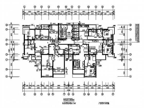 煤炭地质总局职工住宅改建工程1、2号楼建筑施工CAD图纸 - 4