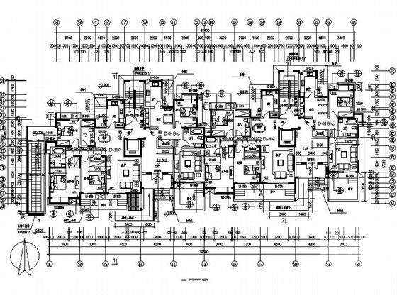 19.05x15.65米11层板式住宅楼建筑施工CAD图纸 - 2