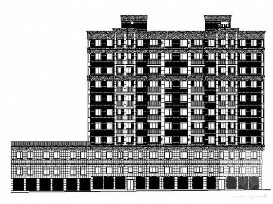 10层住宅楼（6号）建筑施工套CAD图纸 - 1