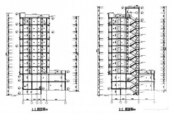 10层住宅楼（6号）建筑施工套CAD图纸 - 3