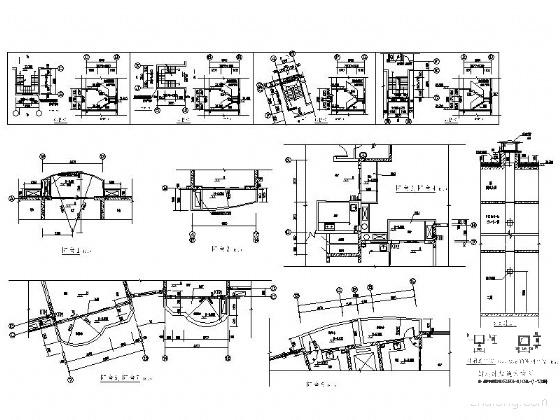 剪力墙结构11层小高层住宅建筑施工CAD图纸（8号楼）塔式（一梯4户以下） - 4