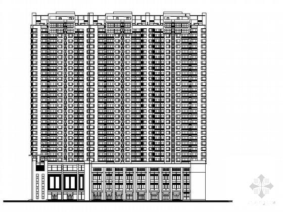 26层双塔住宅楼建筑施工套CAD图纸 - 2