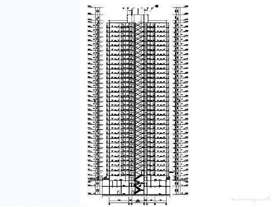 34层高层住宅楼建筑CAD施工图纸 - 2