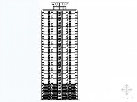 34层高层住宅楼建筑CAD施工图纸 - 5